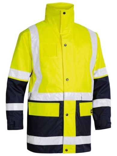 Picture of Bisley Taped Hi Vis 5 In 1 Rain Jacket